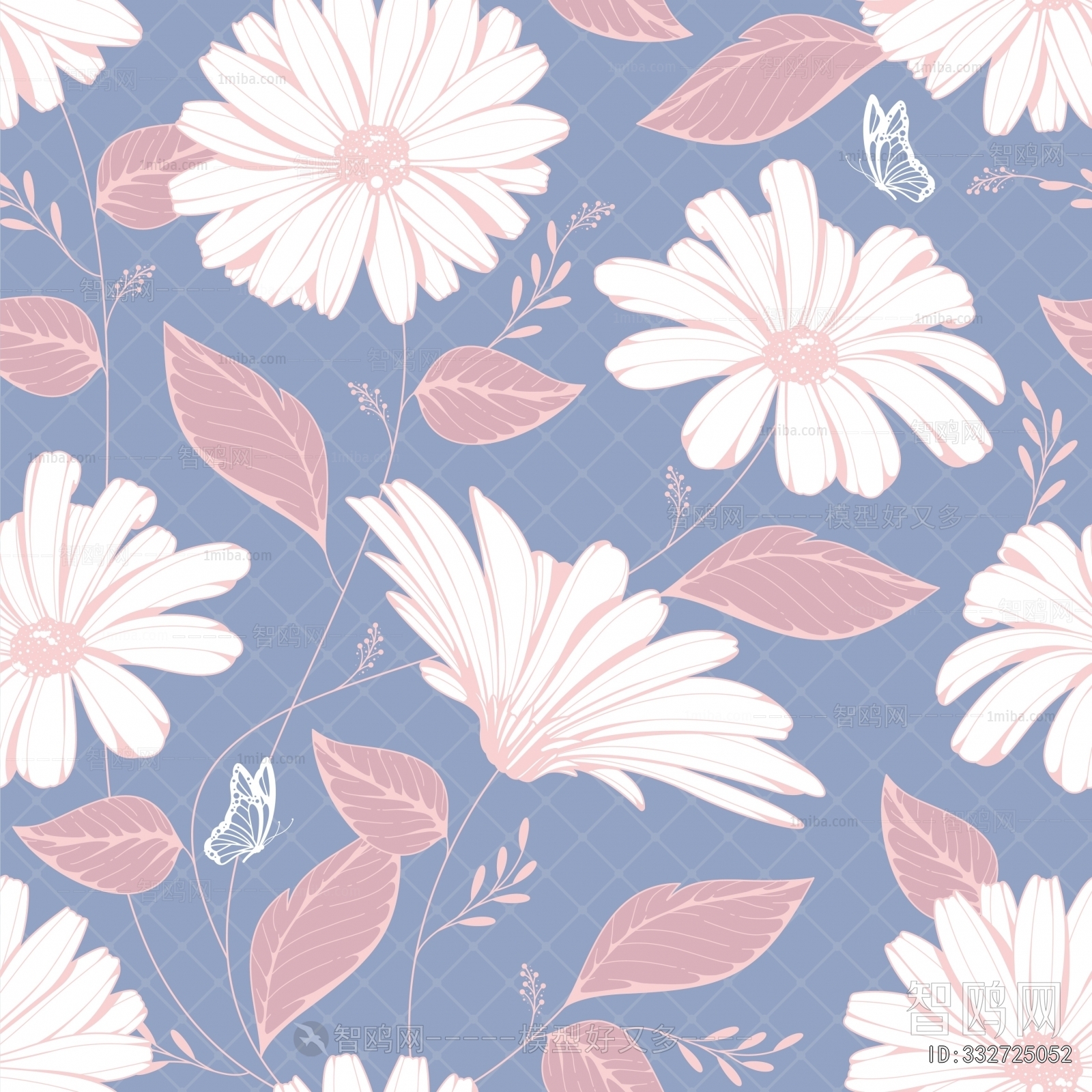 Animal And Plant Pattern Wallpaper