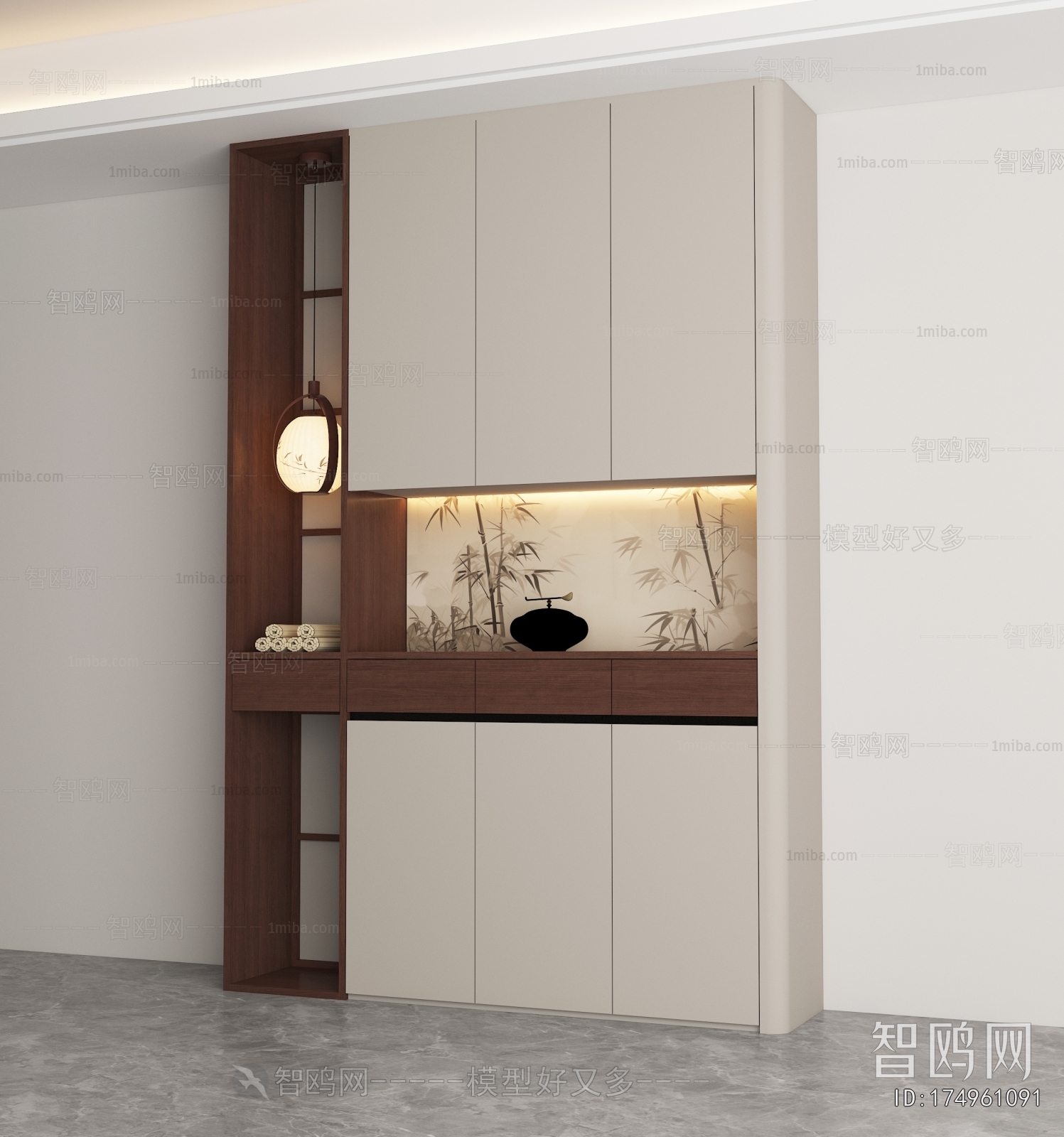 New Chinese Style Shoe Cabinet