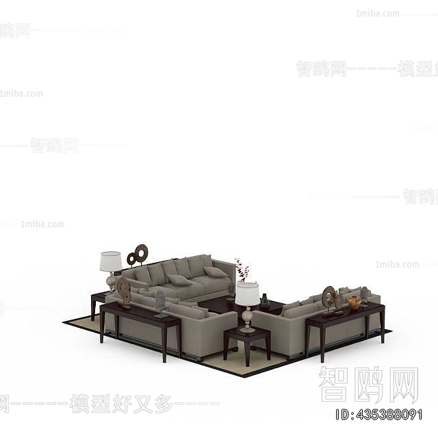 New Chinese Style Sofa Combination