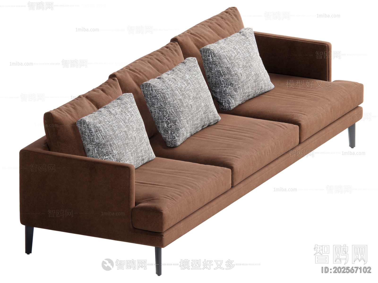 Modern Three-seat Sofa