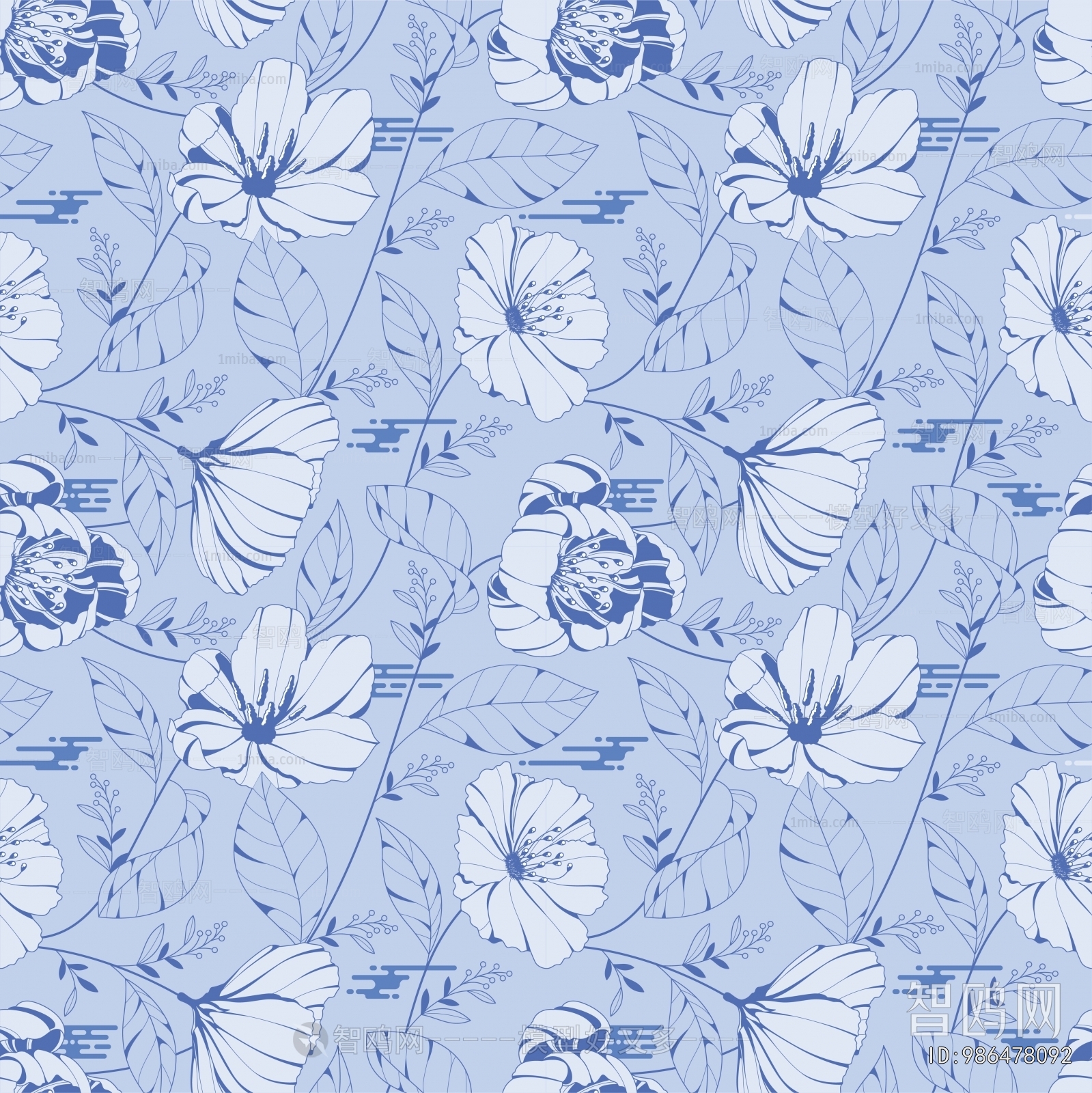 Animal And Plant Pattern Wallpaper