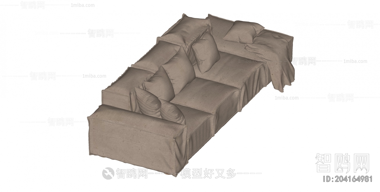 Wabi-sabi Style Multi Person Sofa