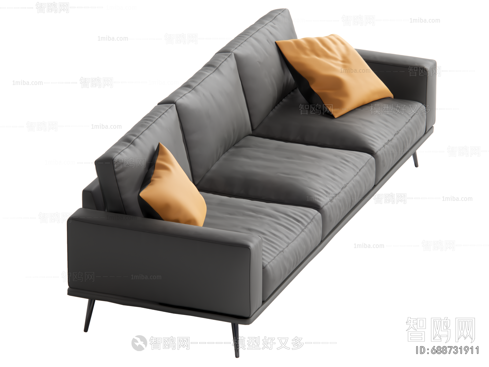 Modern Three-seat Sofa