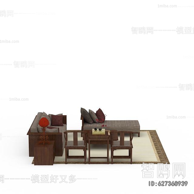 New Chinese Style Sofa Combination