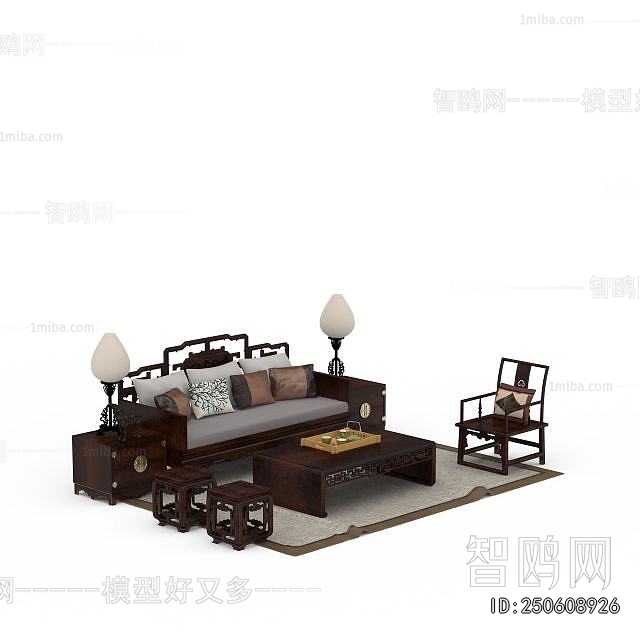New Chinese Style Sofa Combination