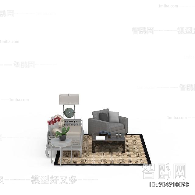 New Chinese Style Sofa Combination