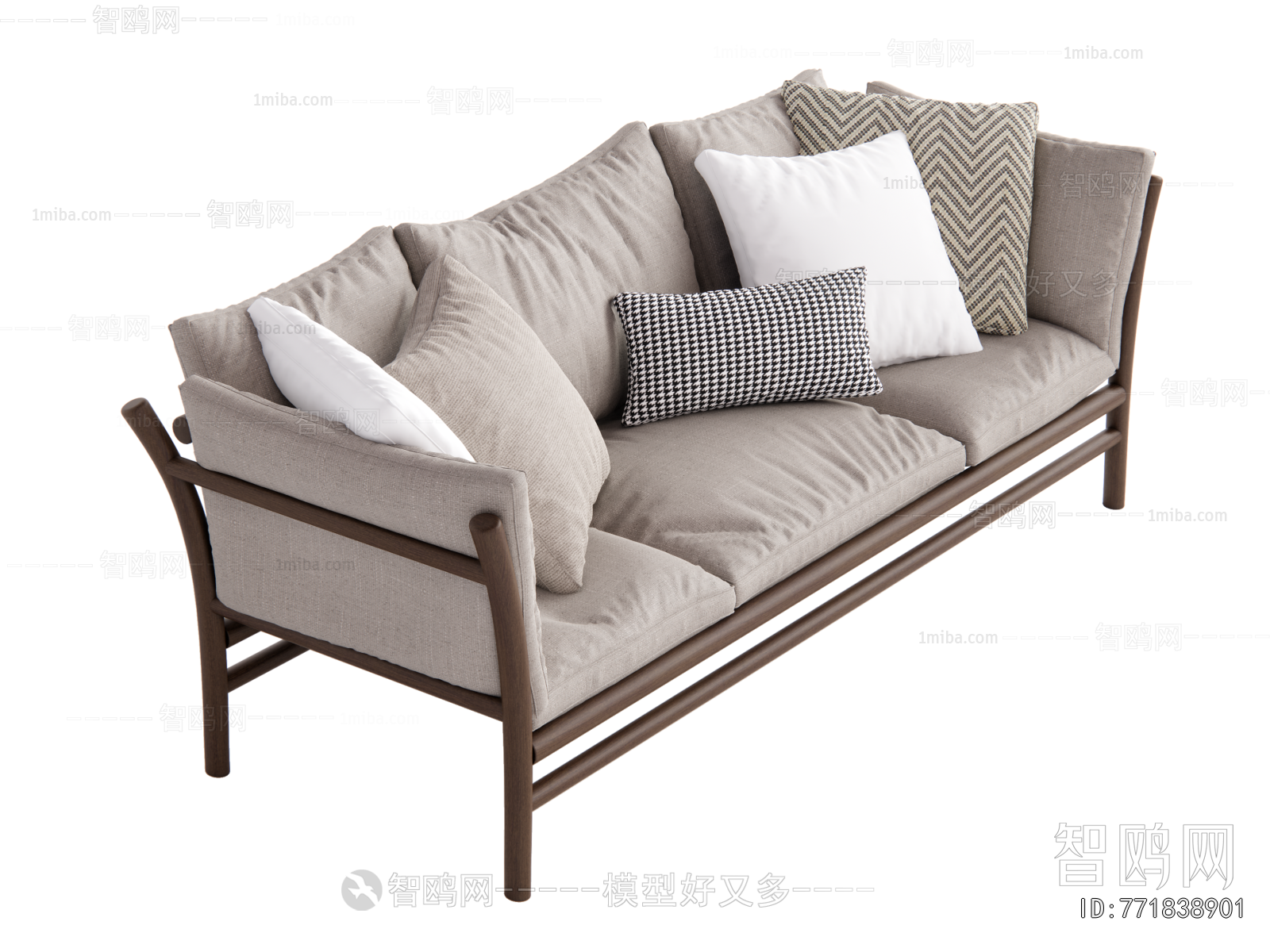 Modern Three-seat Sofa