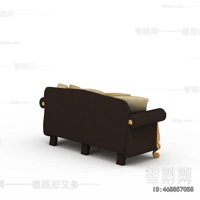 Simple European Style Three-seat Sofa