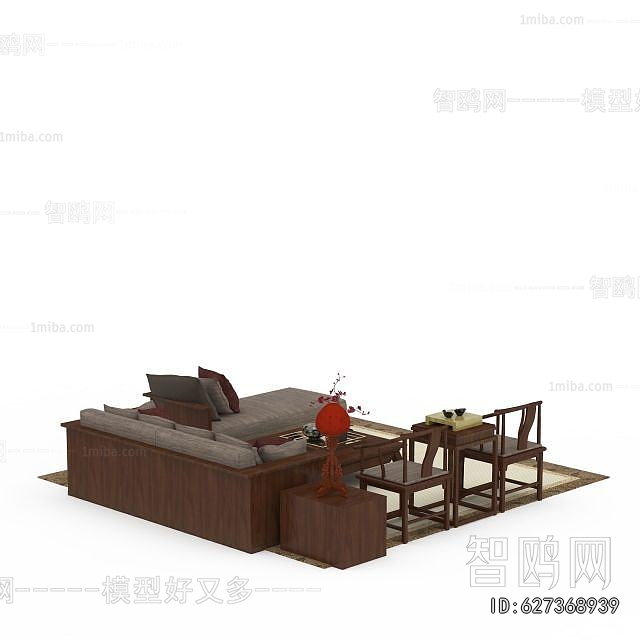 New Chinese Style Sofa Combination