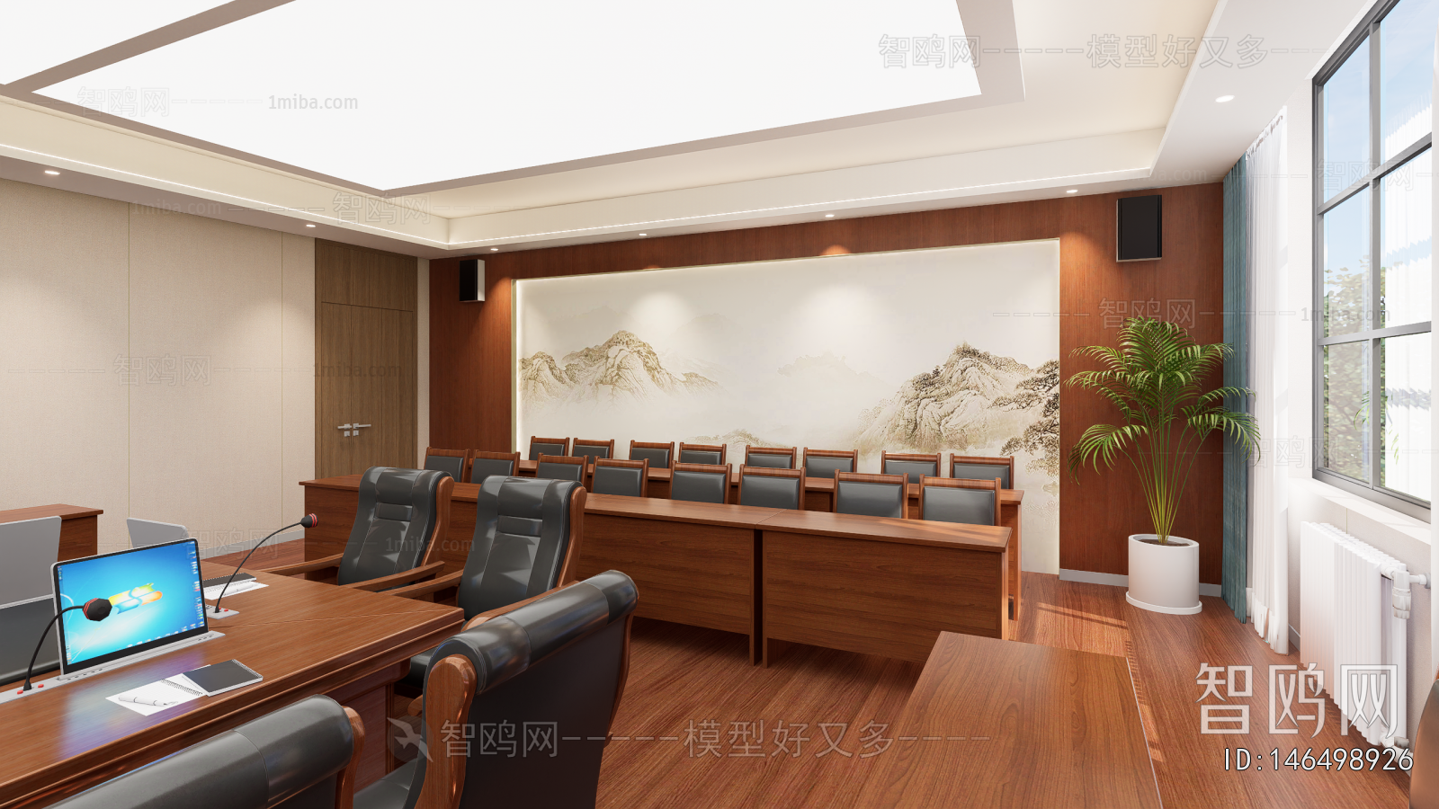 New Chinese Style Meeting Room