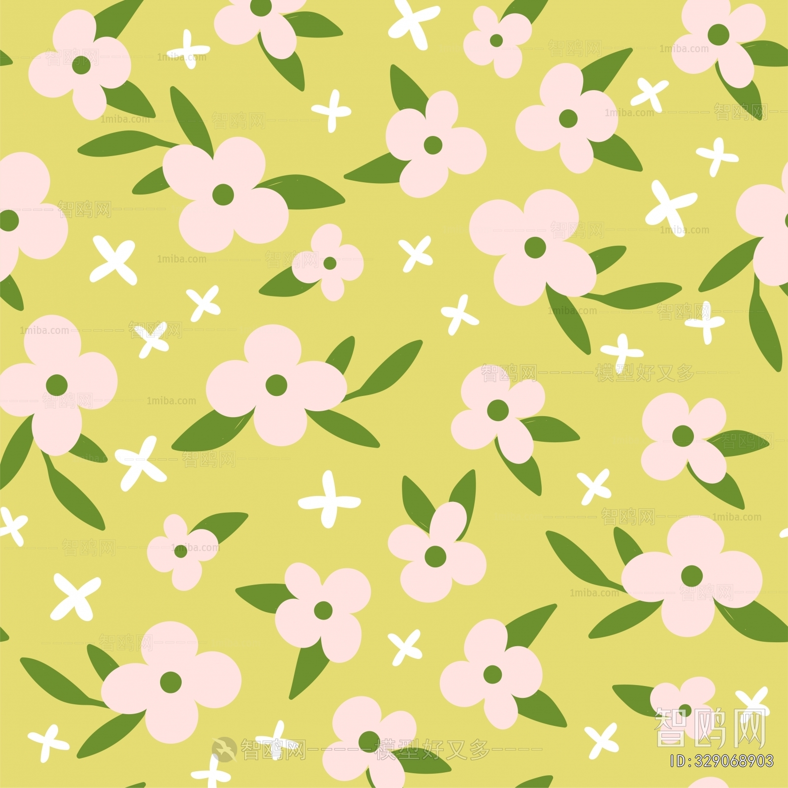 Animal And Plant Pattern Wallpaper