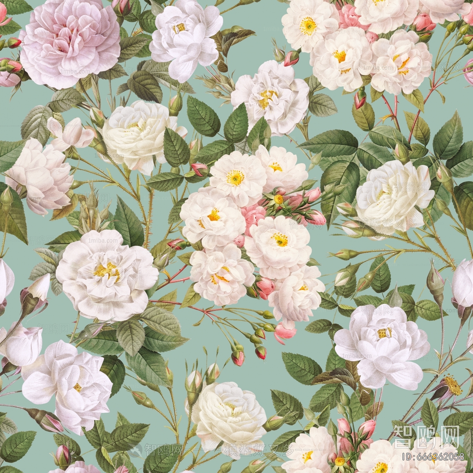 Animal And Plant Pattern Wallpaper