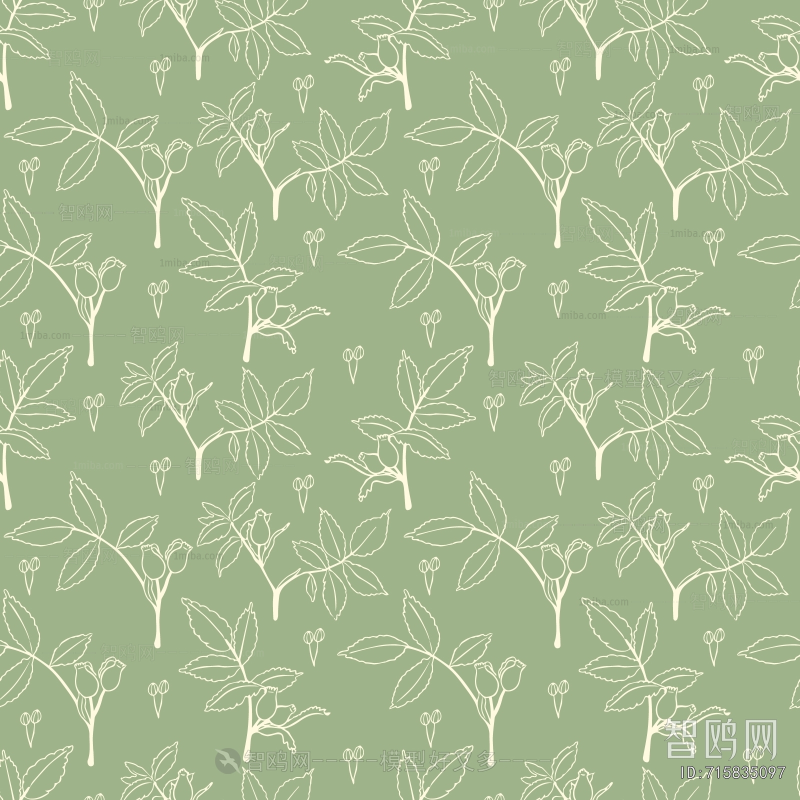 Animal And Plant Pattern Wallpaper