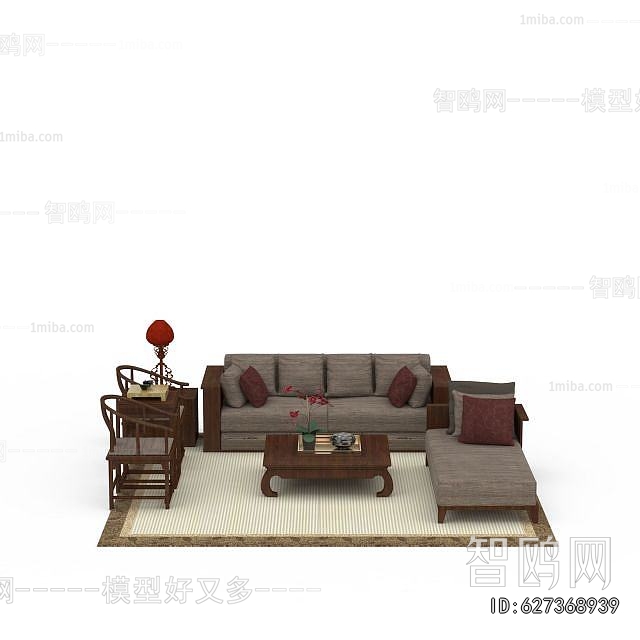 New Chinese Style Sofa Combination