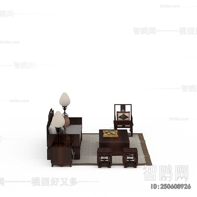 New Chinese Style Sofa Combination