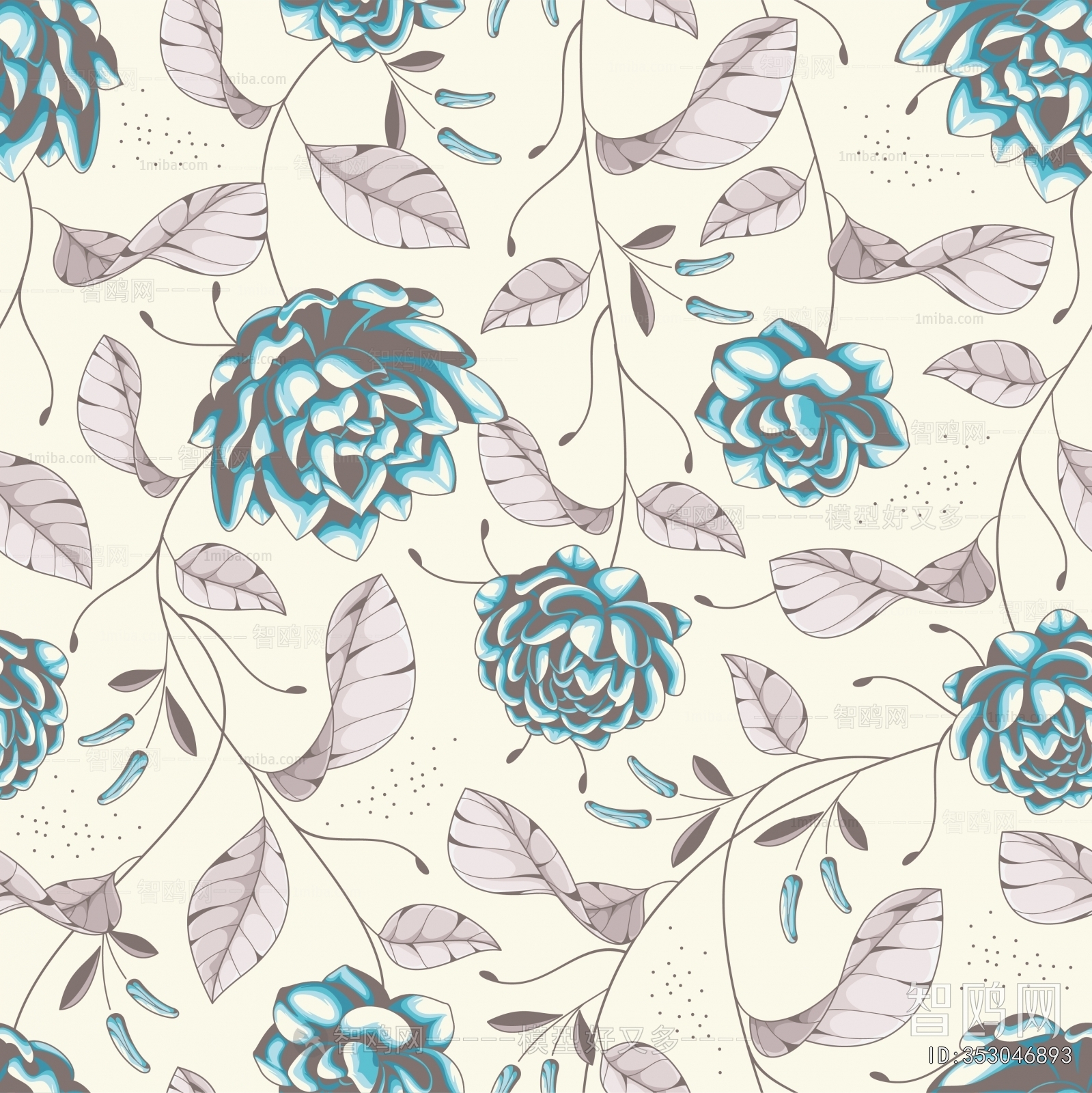 Animal And Plant Pattern Wallpaper