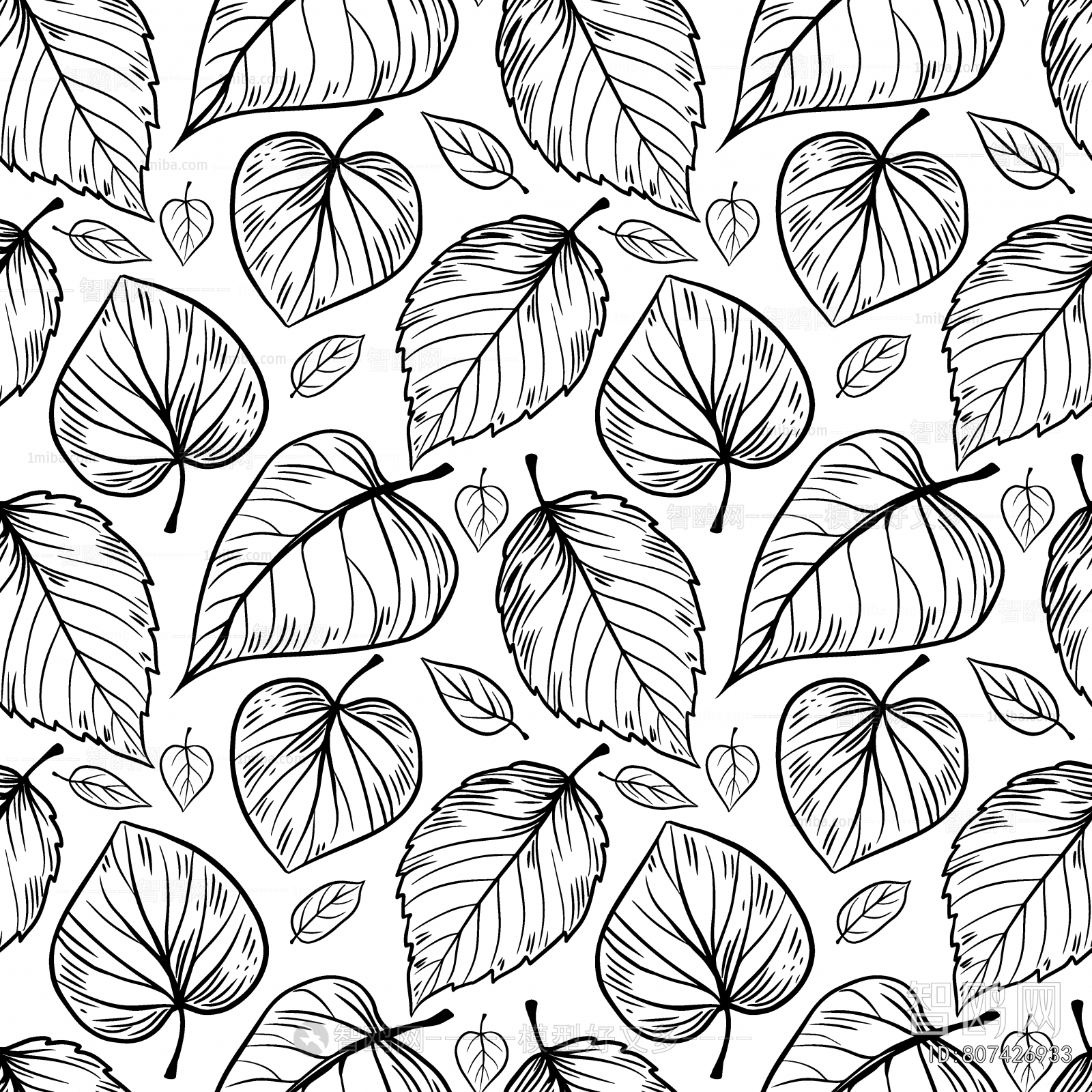 Animal And Plant Pattern Wallpaper