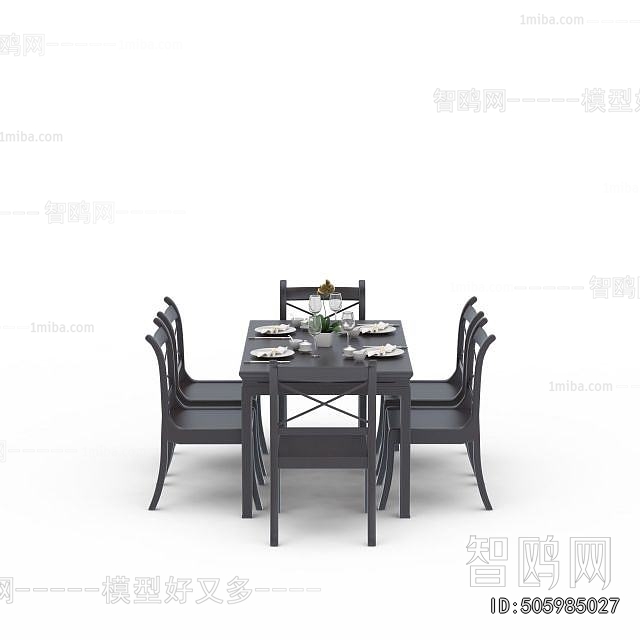 American Style Dining Table And Chairs