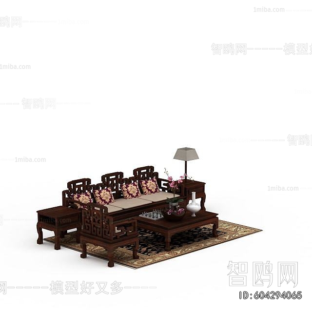 New Chinese Style Sofa Combination