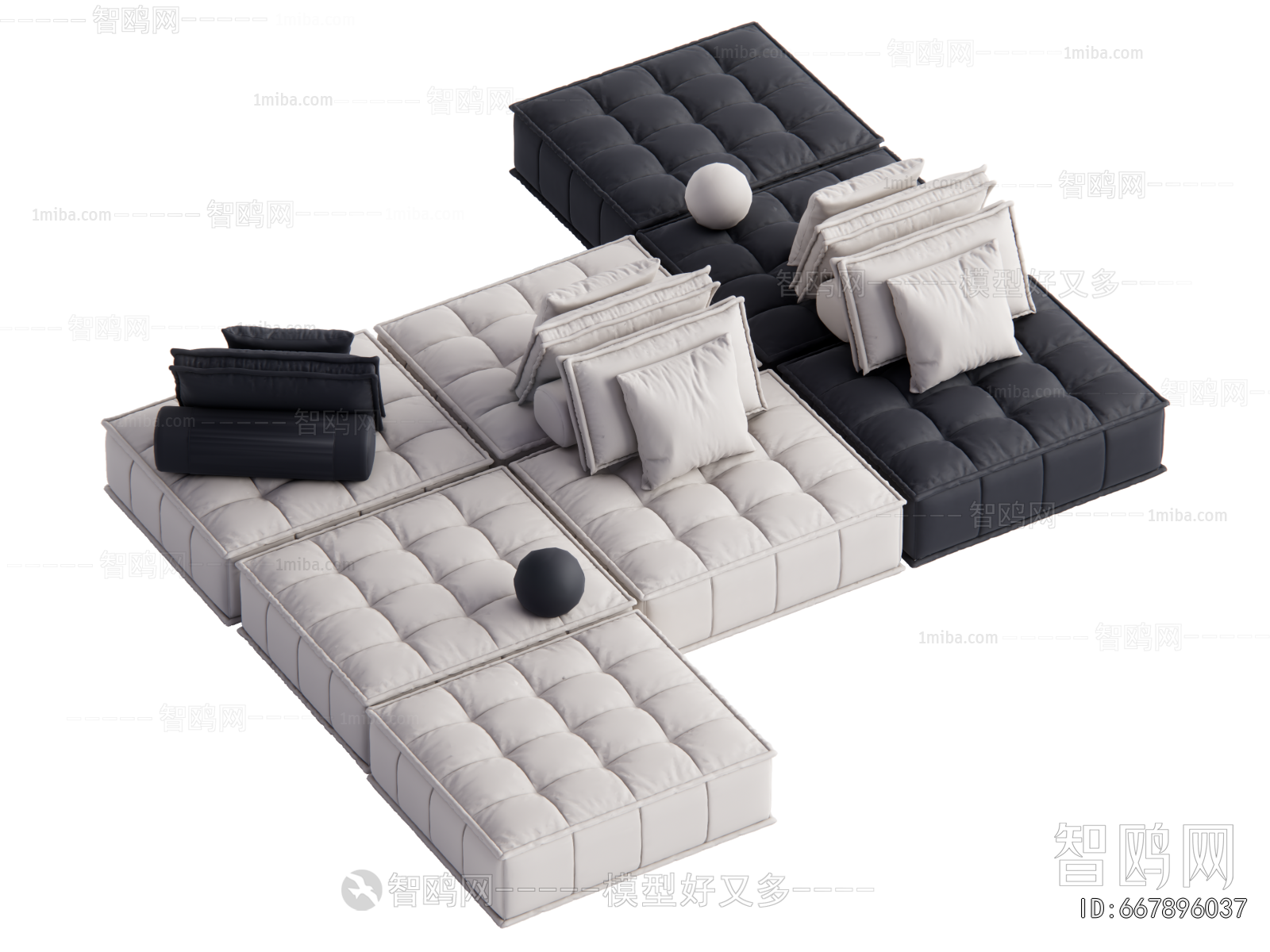 Modern Multi Person Sofa