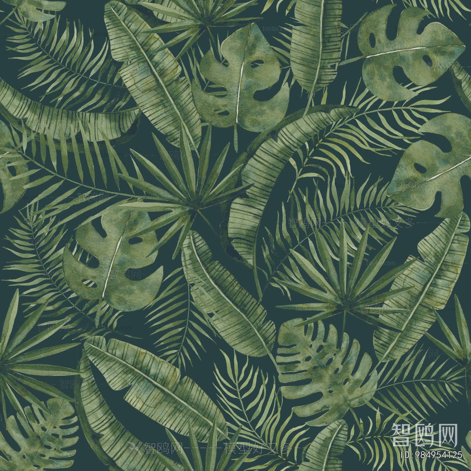 Animal And Plant Pattern Wallpaper