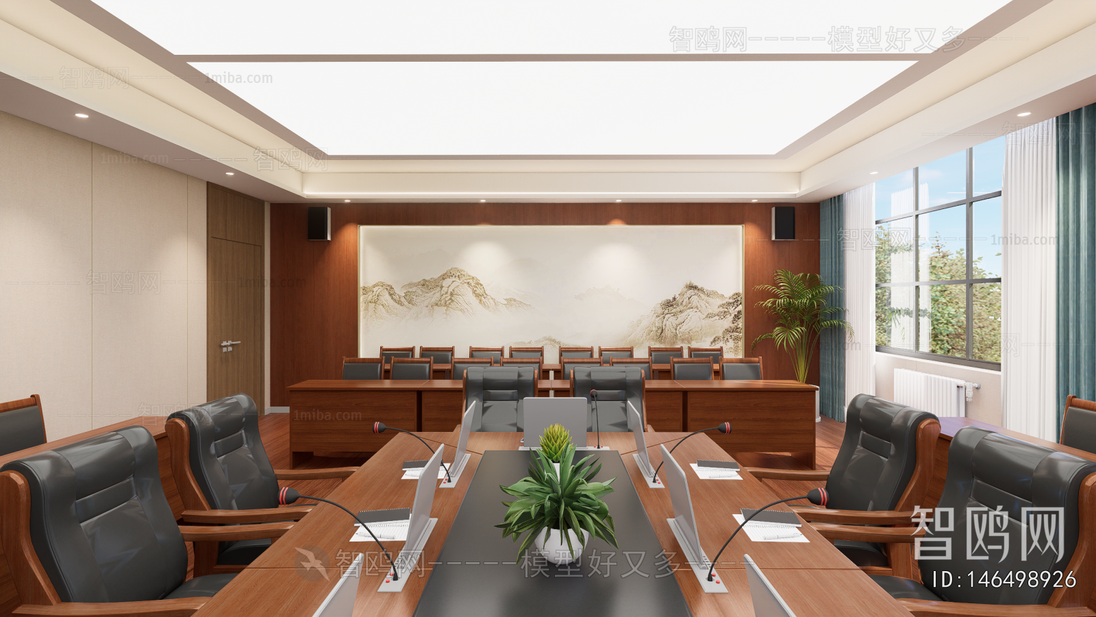 New Chinese Style Meeting Room
