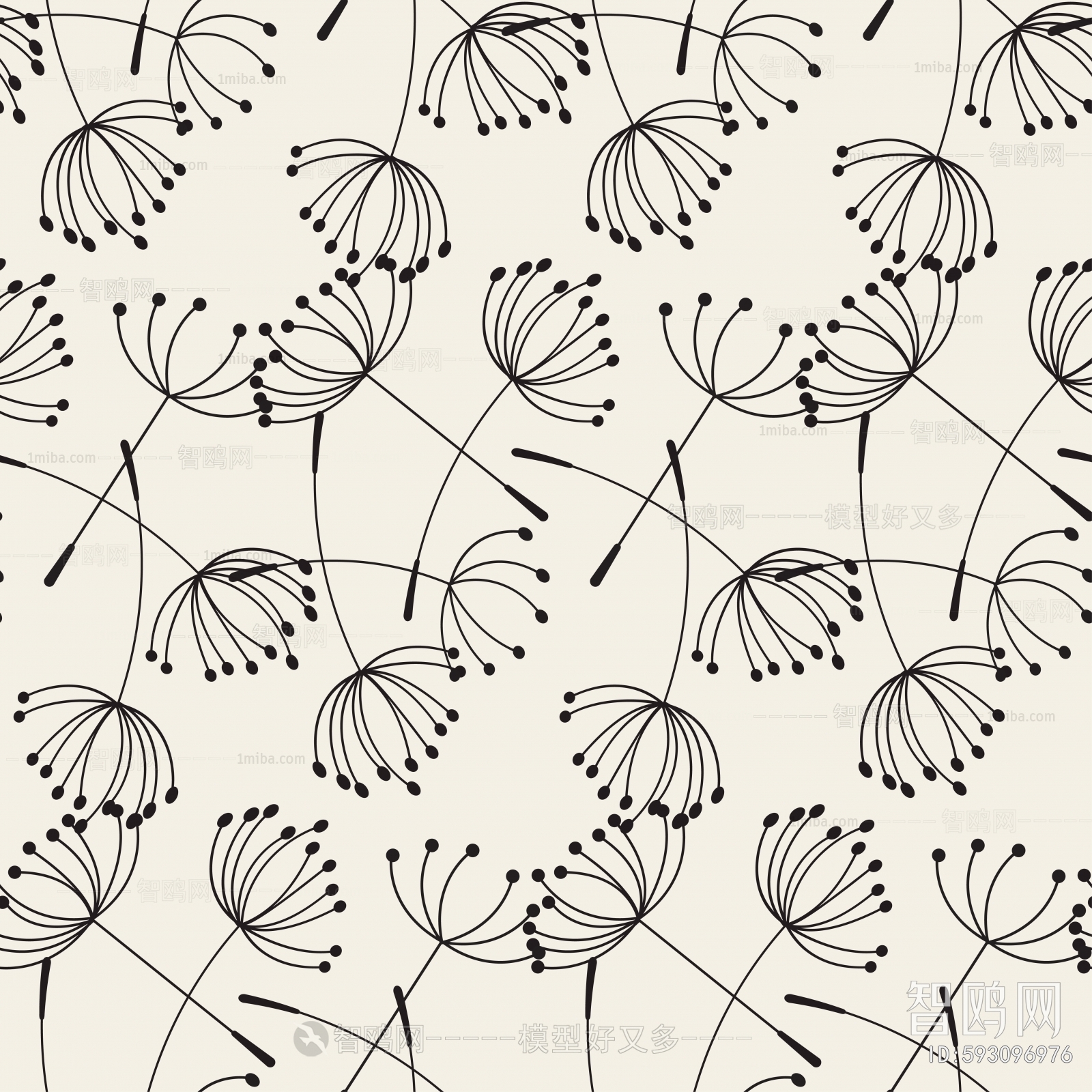 Animal And Plant Pattern Wallpaper