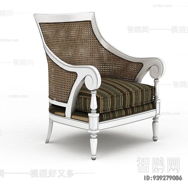 Simple European Style Single Sofa