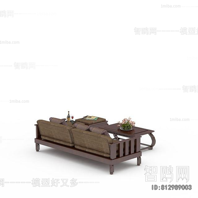 New Chinese Style Sofa Combination