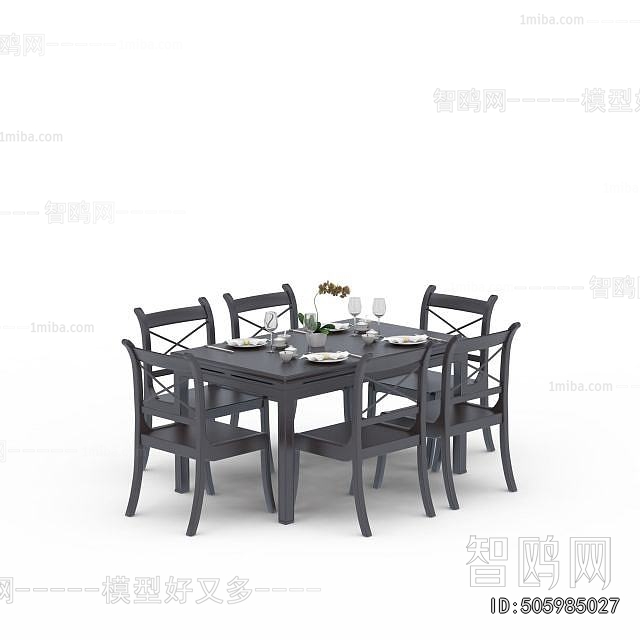 American Style Dining Table And Chairs