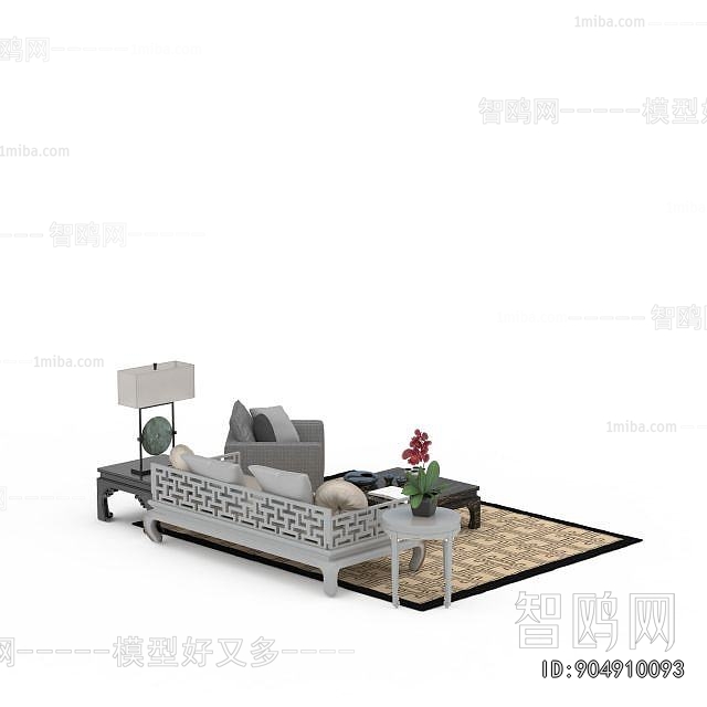 New Chinese Style Sofa Combination