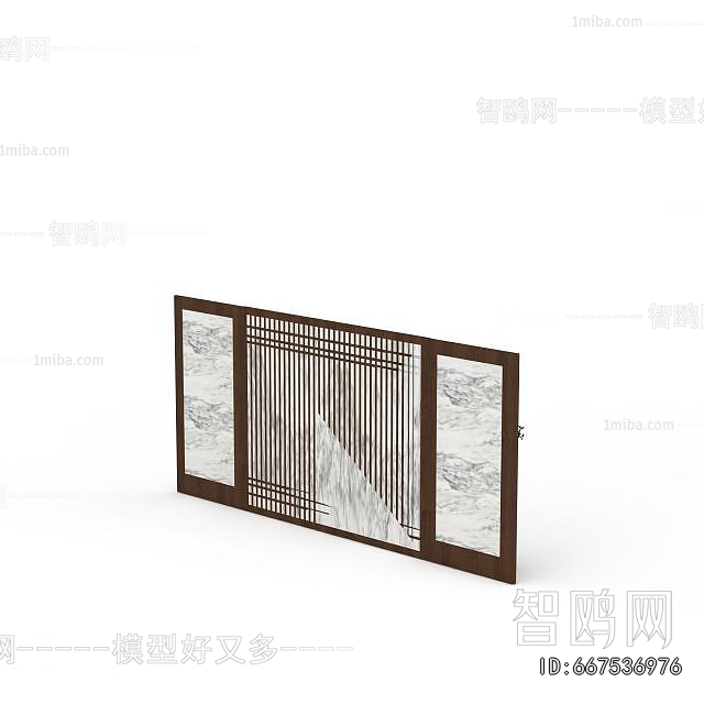 New Chinese Style TV Wall