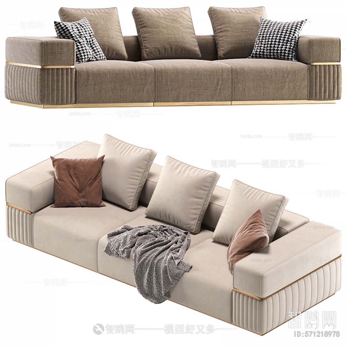 Modern Three-seat Sofa