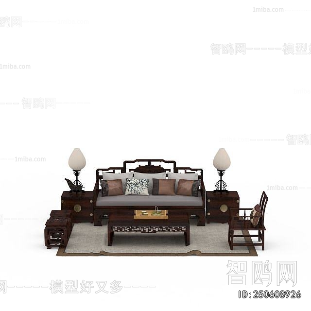 New Chinese Style Sofa Combination