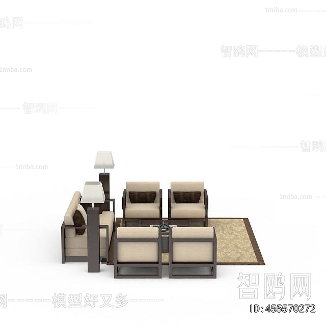 New Chinese Style Sofa Combination
