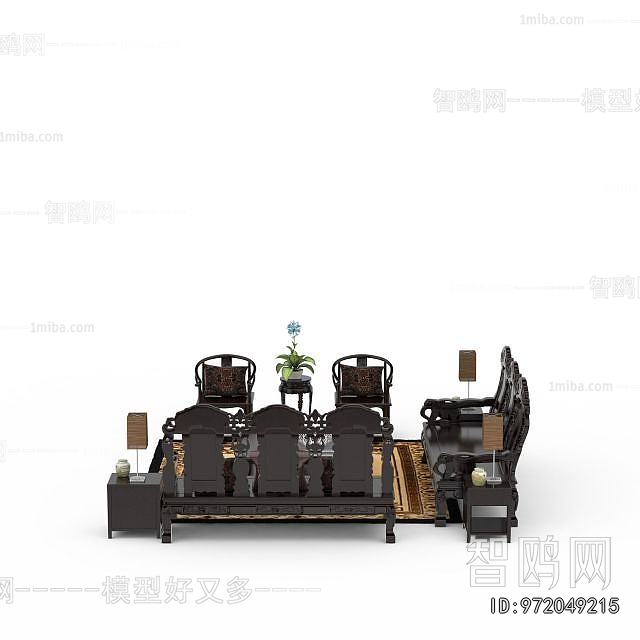 New Chinese Style Sofa Combination