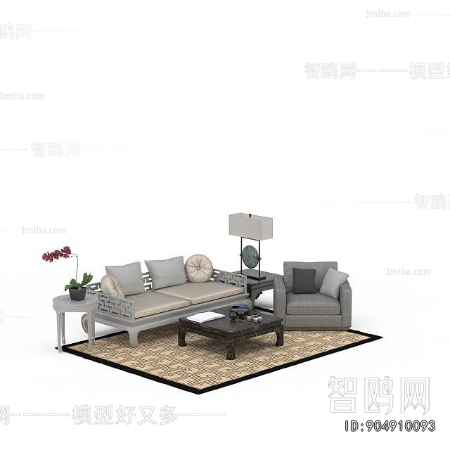 New Chinese Style Sofa Combination
