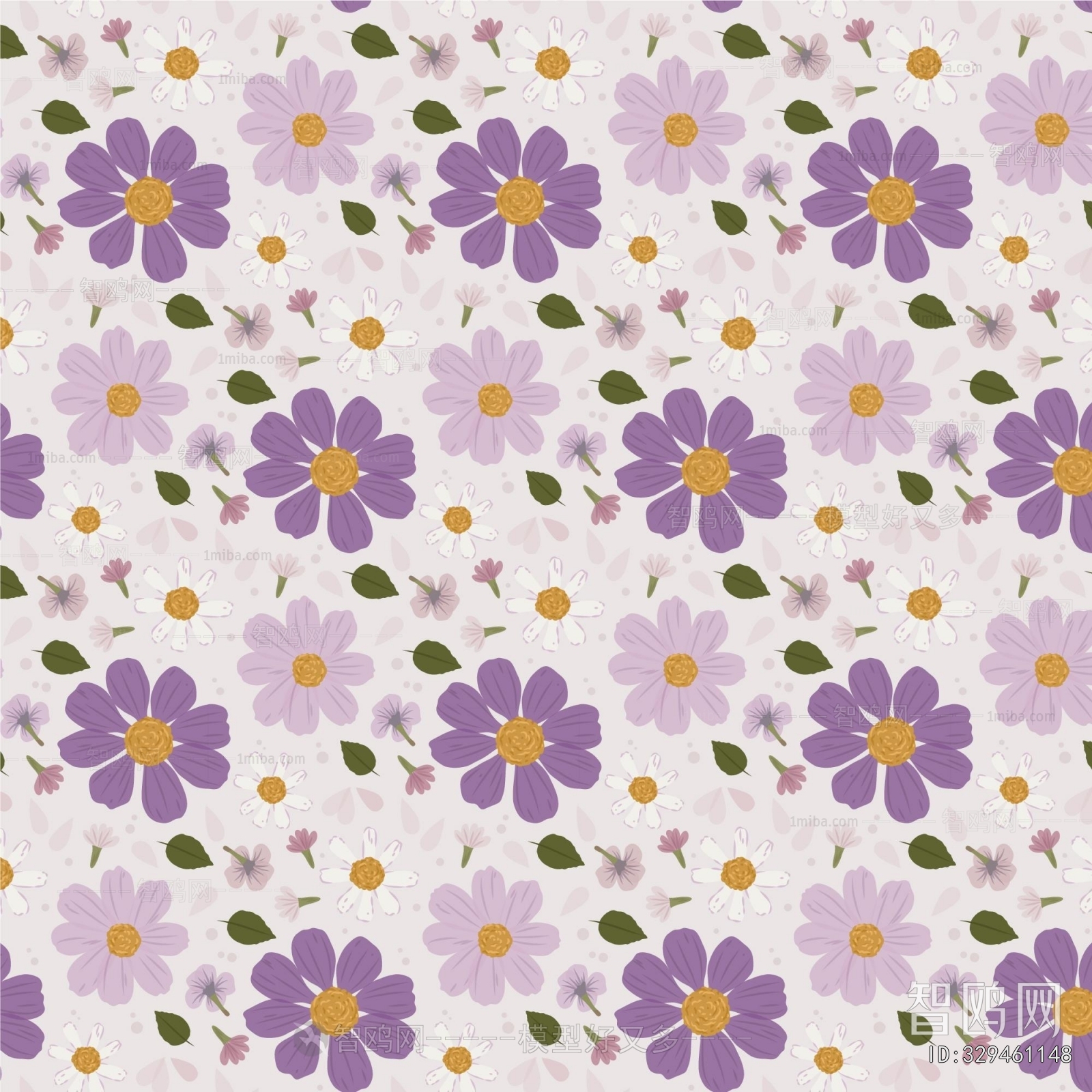 Animal And Plant Pattern Wallpaper