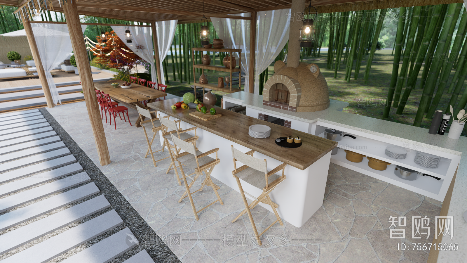 New Chinese Style Courtyard/landscape