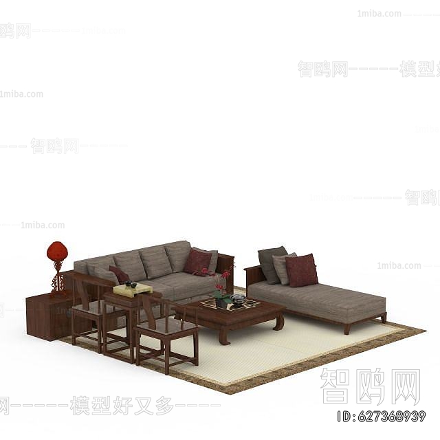 New Chinese Style Sofa Combination