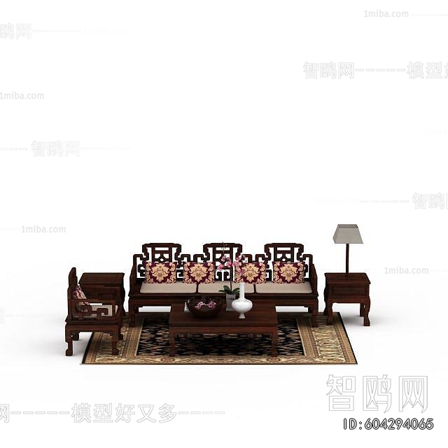 New Chinese Style Sofa Combination