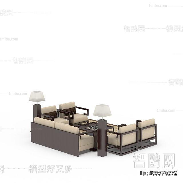 New Chinese Style Sofa Combination