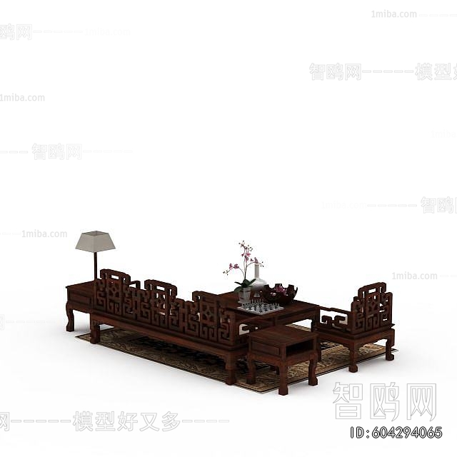 New Chinese Style Sofa Combination