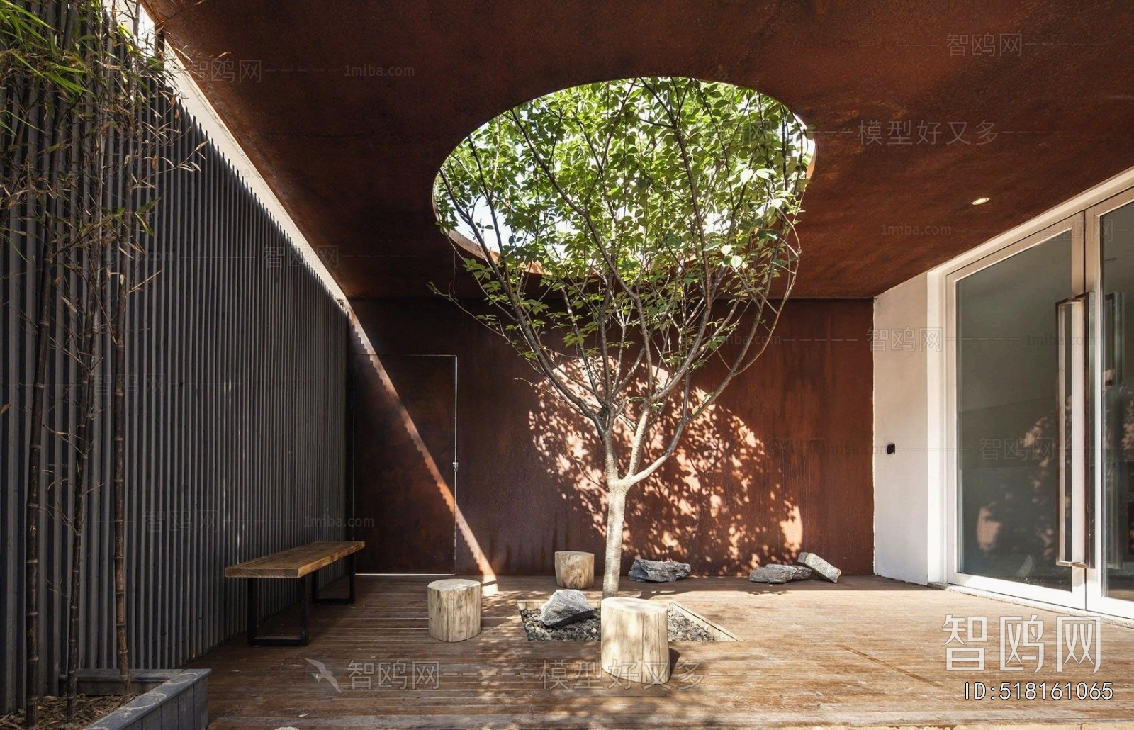 Modern Courtyard/landscape