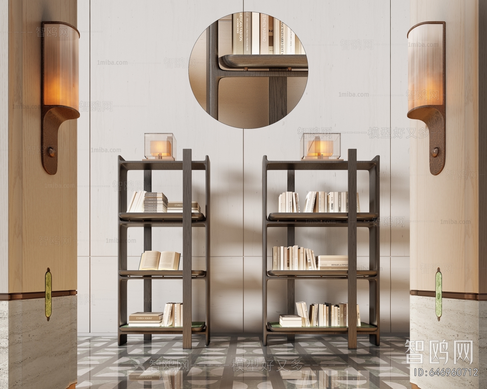 New Chinese Style Bookshelf