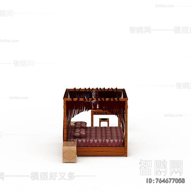 New Chinese Style Double Bed