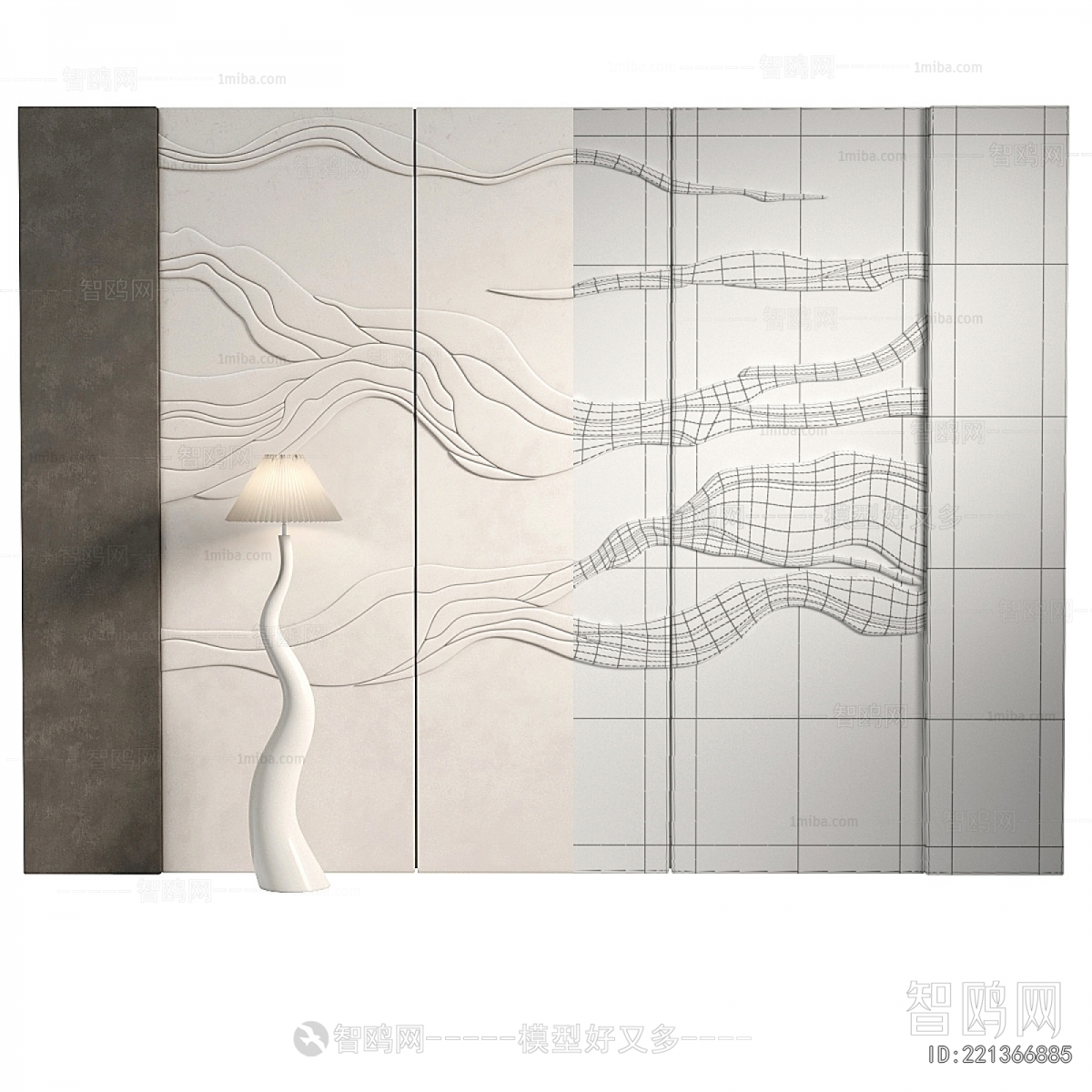 New Chinese Style TV Wall