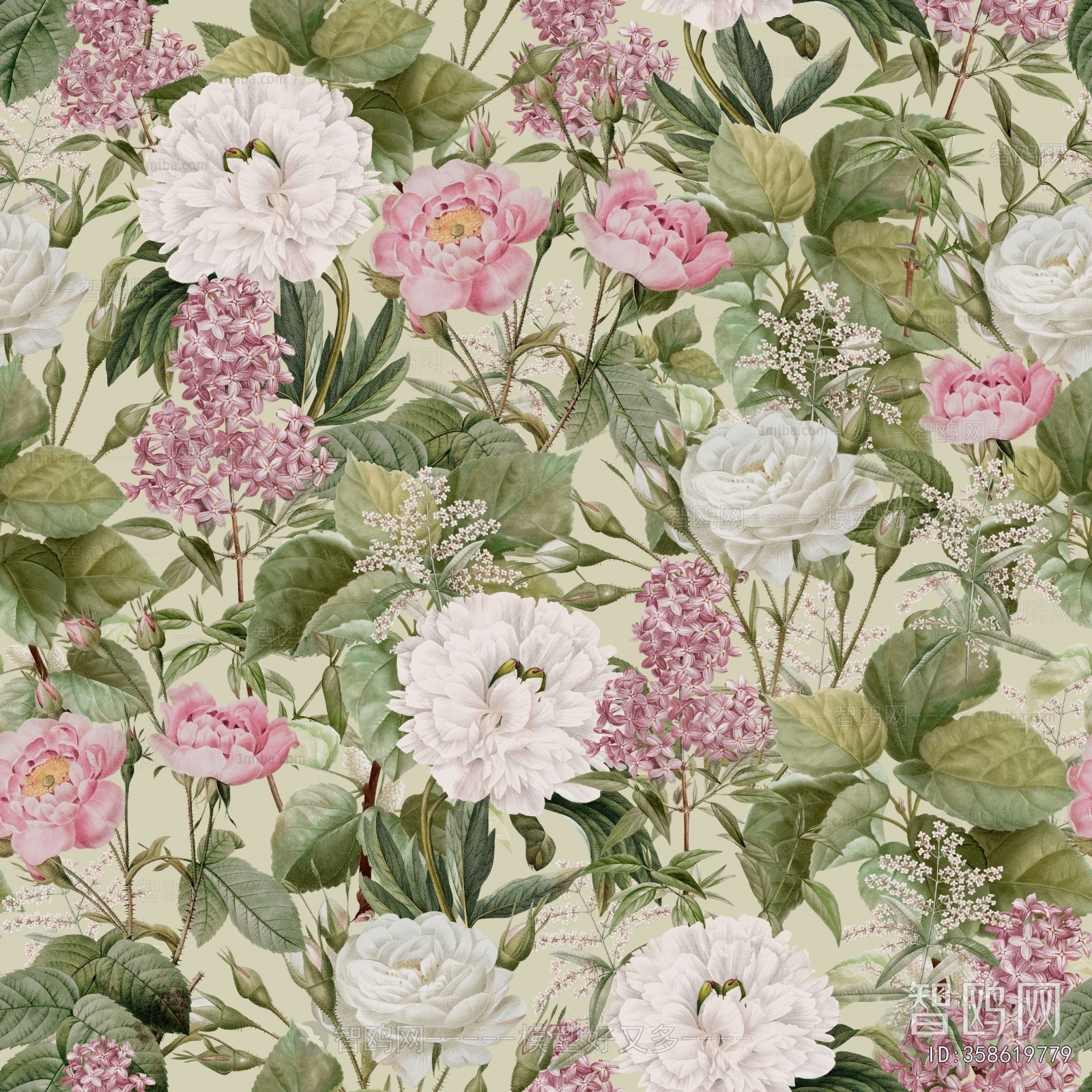 Animal And Plant Pattern Wallpaper