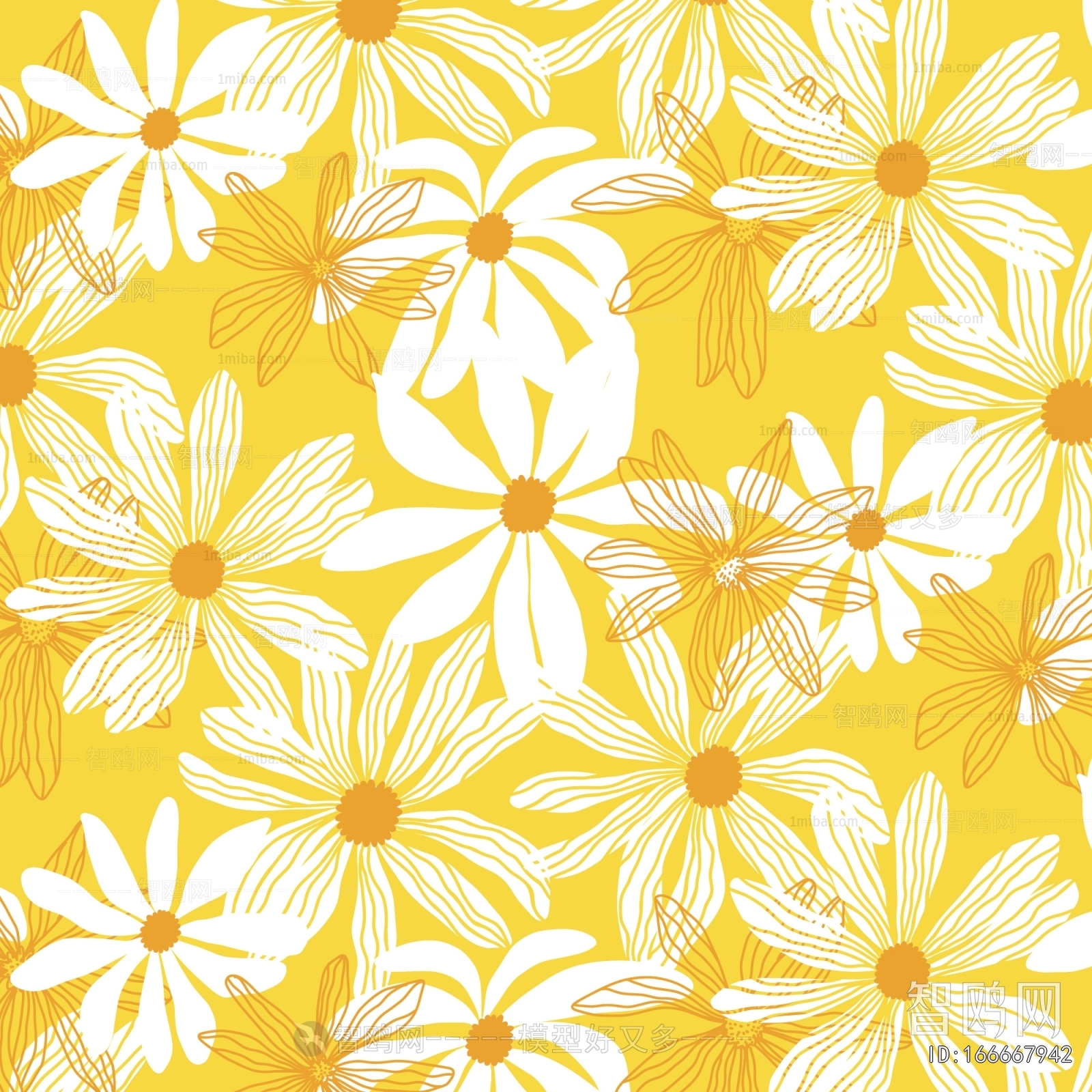 Animal And Plant Pattern Wallpaper