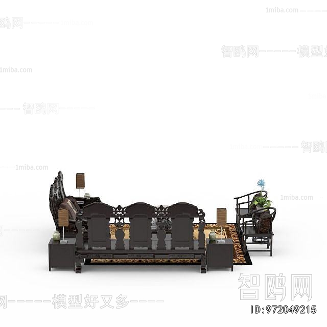 New Chinese Style Sofa Combination